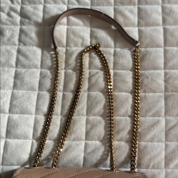 Tory Burch Quilted Tan Shoulder Bag - Picture 11 of 15